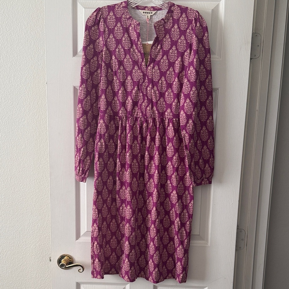 Boden Naomi Relaxed Jersey Dress Size 10L